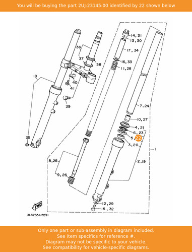 Yamaha oil seal - oil, 2uj-23145-00