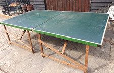 TABLE TENNIS TABLE - VINTAGE (50 YEARS OLD) - WOOD CONSTRUCTION - JAQUES