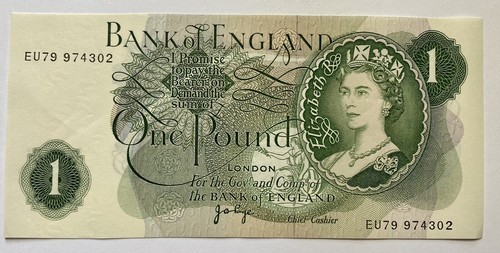 Bank england 1 banknote - of, £1