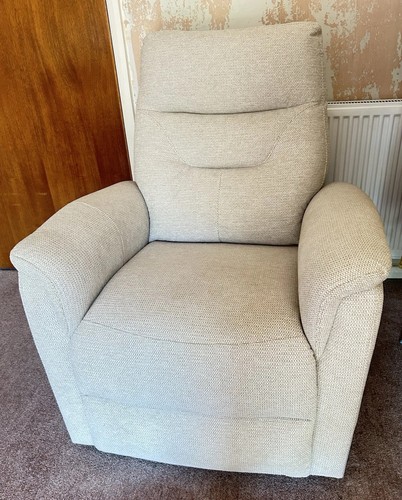 Careco beige fabric recliner - beige,