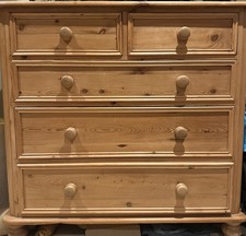 Solid Pine Chest Of Drawers