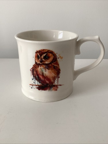 Owl cream mug - owl,