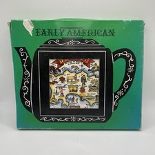 Cast Iron Tile Trivet Teapot