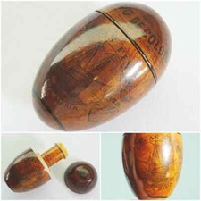 Antique Egg Needlecase Turned