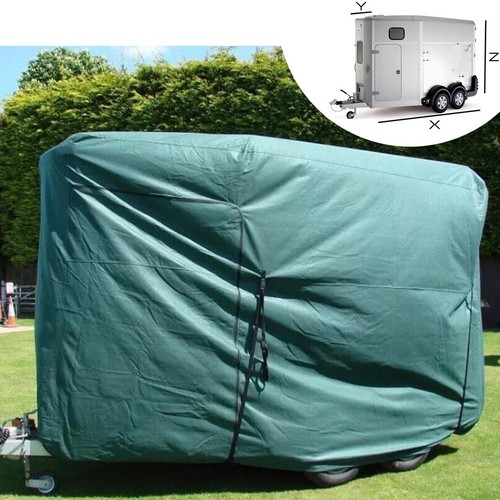 Green horse box - horse,