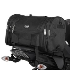 Motorcycle tail bag expandable
