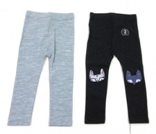 Ex NXT  Baby Girls 2 Pack Grey Cat Animal Leggings Set Age 9/12 18/24 Mths SALE