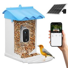 Solar Bird Feeder Camera Motion Activated Video & Photo Infra-Red Night Vision