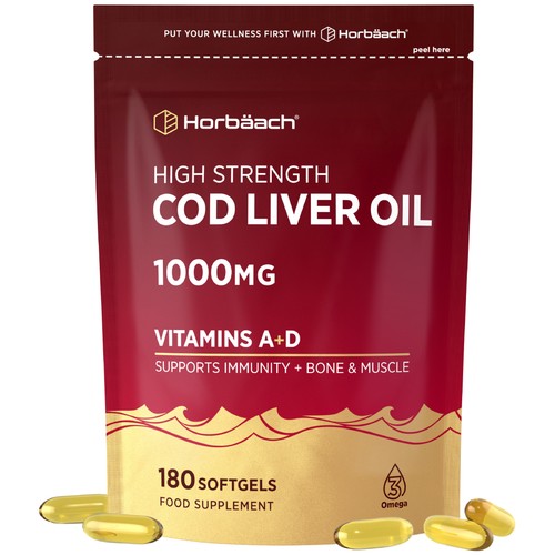 Cod liver oil - capsules, 1000mg