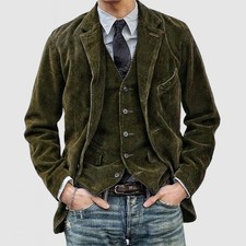 Mens Corduroy Blazer Casual