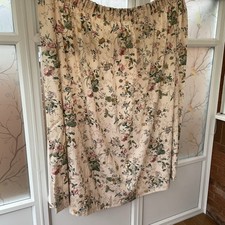 Dorma Vintage Curtain V&A Guinevere Floral Pencil Pleat 58” Drop Sewing Material