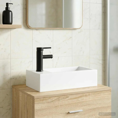 Wash basin matte black - basin,