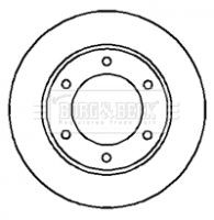 x2 Borg & Beck Front Brake Disc Pair Fits Toyota BBD4217