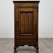 Antique 20th Century Fine Quality Art & Crafts Cupboard In Oak ( REF AF-4516 )