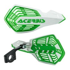 Acerbis X-Future Vented MX Handguards White Green Kawasaki KLX 450 2008 - 2018