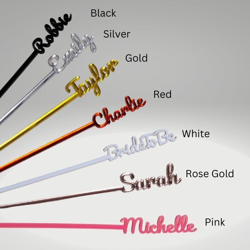 Personalised drink stirrers - drink,