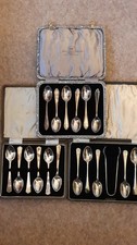 3 Sets Of Boxed Silver Plated