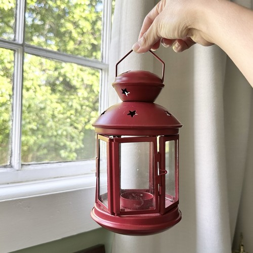 Red tea light - red, door