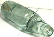 Vintage Glass Bottle The Star