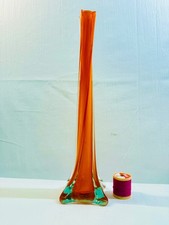 Vintage Twisted Stem Glass Vase 30cm
