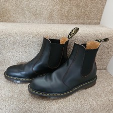Dr Martens Boots. Black. Size 9. 2976  Yellow stitching 