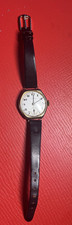 Vintage 9ct Gold Vertex Ladies Wrist Watch with Seconds Subdial & Leather Strap