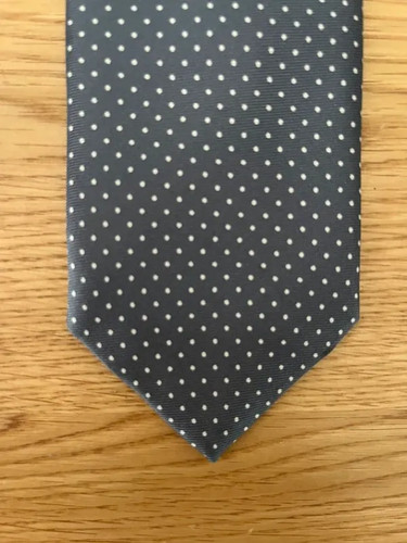 Liberty grey polka dot - , silk