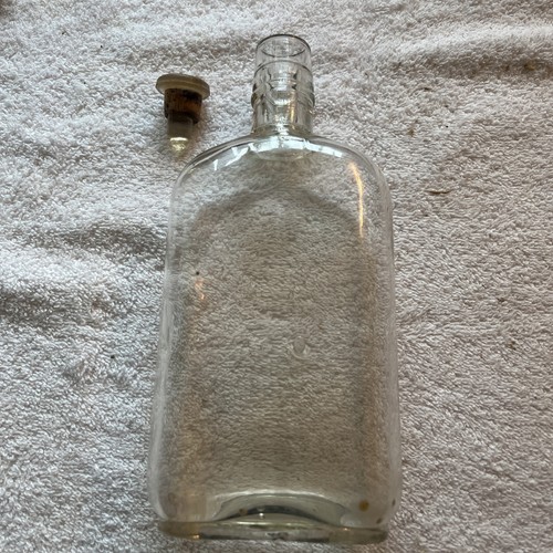 Vintage clear glass pint - glass,