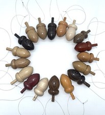 10 hand turned mini acorn
