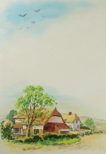 Original watercolour sussex - original,