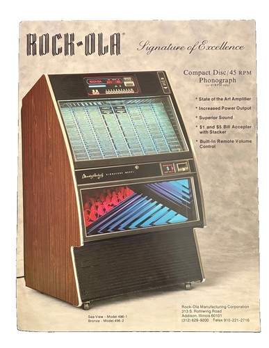Rare 1998 rockola 496 jukebox - 496,