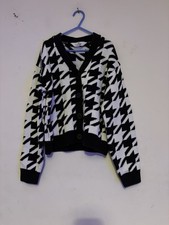 H&M Black & White Sweater Cardigan Womens Cardigan Size 10-12 years