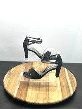 Peter Kaiser Women Sandals UK Size 5 EU 38 Black Satin D'Orsay Slip On Shoes