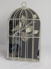 Vintage Style Bird Cage Mirror Shabby Chic Retro Standing Cream Shabby Chic 19cm