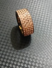 Folli Follie Rose Gold Tone Pink Crystal Ring  Size 54