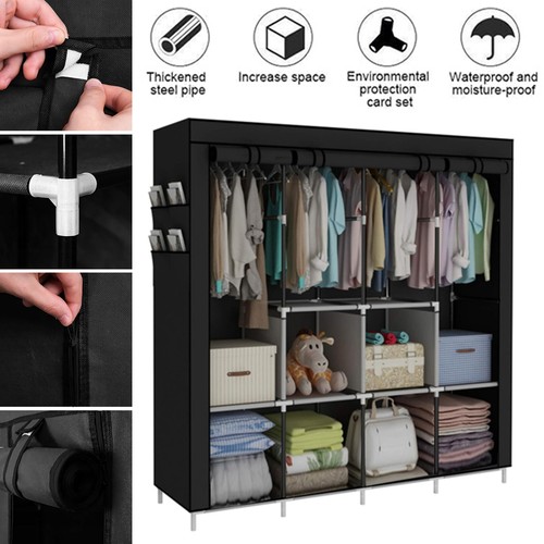 Canvas fabric wardrobe - fabric, heavy