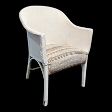 Vintage Lloyd Loom Type Tub Chair 1950s Retro