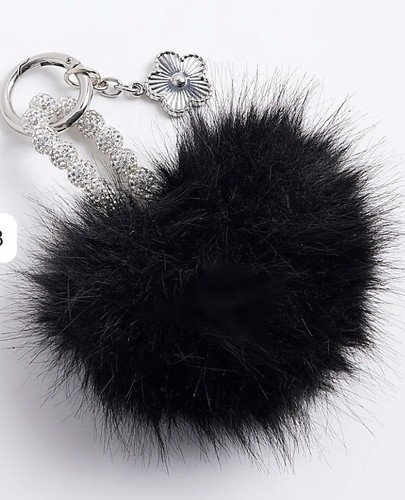 New black pom - black, faux