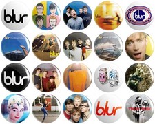 20 x Blur BUTTON PIN BADGES