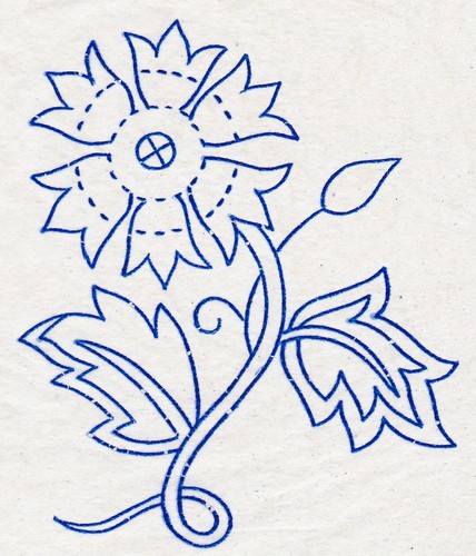 Vintage embroidery transfer - vintage,