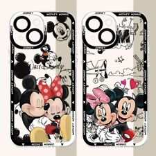 Mickey Minnie Mouse phone Case for iPhone X to 16 Pro,Max,Plus.