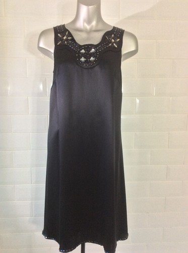 Size black silk cocktail - 12,