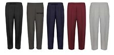 WOMENS TROUSERS HALF ELASTICATED STRETCH WAIST WORK OFFICE POCKETS LADIES PANTS