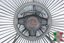 FITS DODGE RAM SRT-10 04-06 GREY LEATHER STEERING WHEEL COVER | LIGHT BLUE STITC
