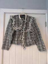 AllSaints Tweed Fringe Jacket