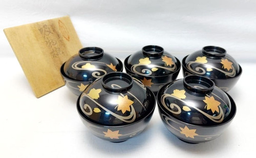 Japanese wooden wajima lacquer - japanese,