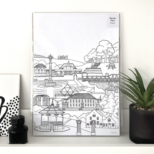 Art print bingley myrtle - a4,