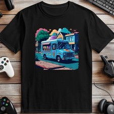 Pixel 45 Ice Cream Truck T-shirt Gaming and Geeky T-Shirt