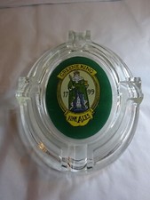 Collectable  GREENE KING  (Type 3 ) Oval clear glass ashtray - Beer - Pub - Brew