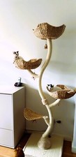 Large Flower Cat Tree Wooden